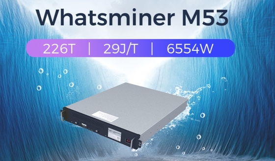 Whatsminerm53 226t 226th/S 6554W 29J/TH BTC Mijnwerker Machine